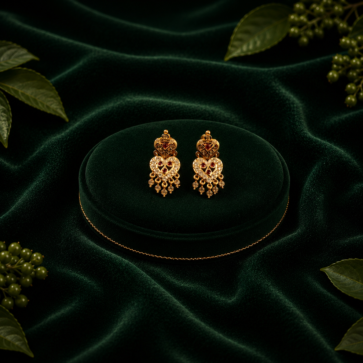 Panchaloha Heart Charm Earrings