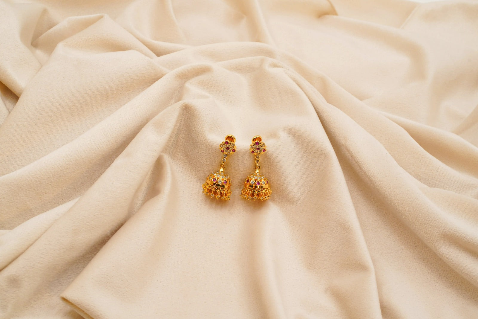 Panchaloha Royal Jhumka Earrings
