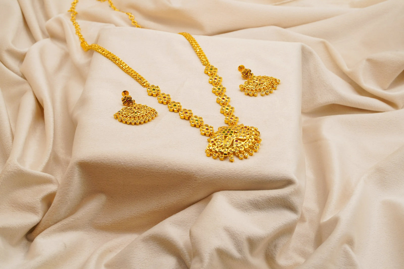 Panchaloha Padma Mayuri Necklace Set