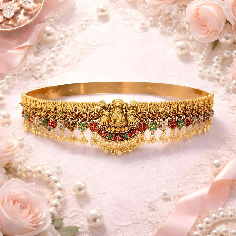 Panchaloha Lakshmi Navaratna Hip Belt