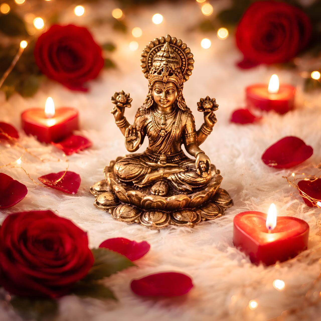 Panchaloha Goddess Lakshmi Idol