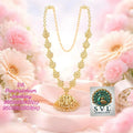 Panchaloha Pushpa Jhumki Necklace