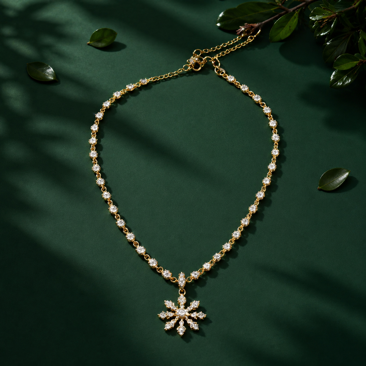 Panchaloha Snowflake Spark Necklace