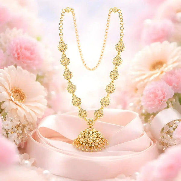 Panchaloha Pushpanjali Jhumka Necklace