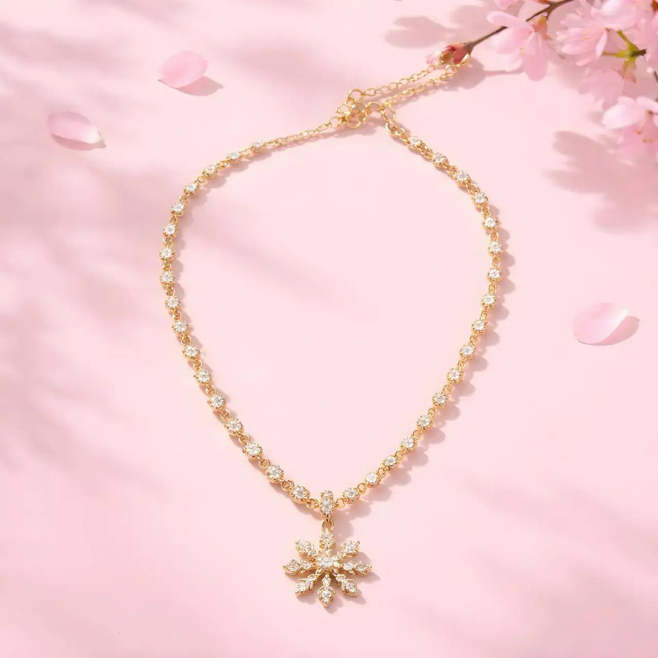 Panchaloha Snowflake Spark Necklace